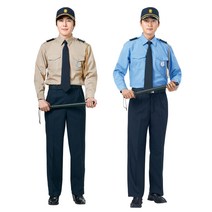 경신사 경비복 상하 set 하늘 K-25