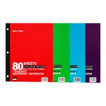 3공 크로스노트 80매, 단품