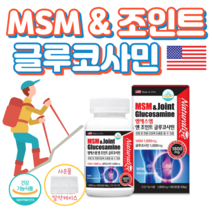 연골엔 MSM 엠에스엠 글루코사민 매일 캡슐 조인트 무릎 연골 관절 건강 도움 솔루션 프리미엄 100 년 골드 건강 기원 홈쇼핑 영양제 효능 비교 2000 식약처 기능성 bbc, 1박스, 1800mg x 60정 (1개월분)