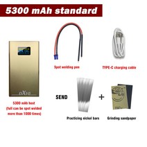 휴대용 DX10 스폿 용접기 OLED 스폿 용접기 용접기 도구 0.2 8AWG 스폿 펜용 0.3/18650MM 니켈 조절 가능, CHINA|5300mah