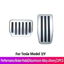 오르간페달 자동차 튜닝 페달 테슬라 모델 3 Y 성능 브레이크 인테리어 알루미늄 합금 가속기 커버 장식 액세서리, 3 Y 2PCS