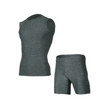 베루스 VEMS0011 남자 민소매+5부레깅스 2P세트