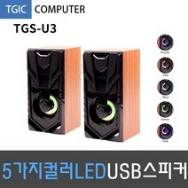 2채널 USB스피커 5가지LED_TGS-U3