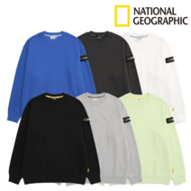 (국내매장판 A/S 가능) 내셔널지오그래픽 스탠다드 벨룩스 세미 오버핏 기모 맨투맨 N224USW901