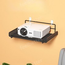 빔프로젝터 거치대 틈새 삼각대 선반 이동식 행거 소파 벽 걸이, 02.블랙-1단-중형