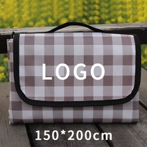 패브릭돗자리 옥스포드 천 찬합매트 주문제작 LOGO 야외 피크닉 방수매트 맟춤제작 네트 레드 체크 201235442, 카색 체크 150200cm 덮개 맟춤