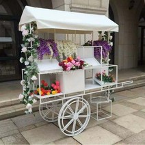 꽃마차 빈티지 꽃수레 카트 가판대 화분받침대 전시대