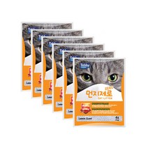 테비토퍼 먼지제로 고양이 모래 레몬향, 4L, 6개입