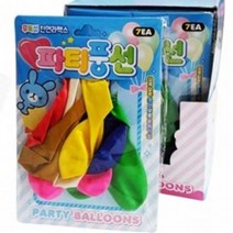 잘 안터지는 고탄력 풍선 이벤트 파티 어린이집 유아 유치원 벌룬 행사 생일 7개1세트, 상세페이지 참조, 상세페이지 참조