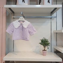페리미츠 여아 썸머 큐티 블라우스 레이스 카라 지지미 블라우스 초등학생 여름 남방 p232