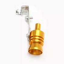 머플러튜닝 배기음튜닝 자동차머플러 Universal car turbo whistle 오토바이 refitting turbo whistle 배기 파이프 사운드 터보 테일 auto, 골드 엘