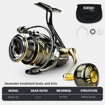 낚시전동릴 MEREDITH EZGO-스텔라 스타일 바다 부식 방지 처리 스피닝 낚시 릴 25KG 탄소 와셔 드래그 9 + 1BB 바닷물 태클, 10, 4000의 시리즈, Stella Gold Thanks
