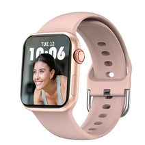 가성비 스마트워치 1.9인치 sport bluetooth call custom 다이얼 nfc wo fitness pk dt7 w37 w27 pro 7 smartwatch, 분홍색