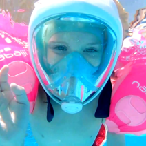 유아 스노쿨링마스크 풀페이스 어린이 키즈 스노클링 장비 세트 프리다이빙 잠수경, 02 핫핑크