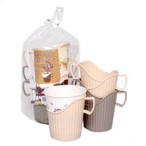 에코 종이컵 홀더 6P 사무실 비품 손잡이 컵받침