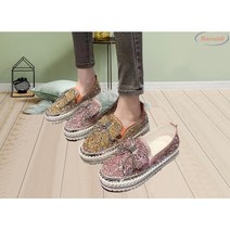 Barnidi 여성 블링 빅사이즈 반짝이 큐빅 슈즈