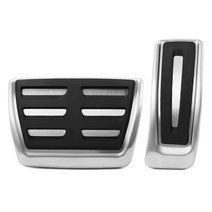 자동차 페달 패드 스타일링 브레이크 가속기 연료 케이스 아우디 A1 A4 B8 B9 A5 S5 A6 A7 A8 Q5 SQ5 Q7 8R LHD 액세서리, 01 AT 2pcs For LHD