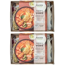 peacock 의정부식 부대찌개 680g x 2개 밀키트 냉장