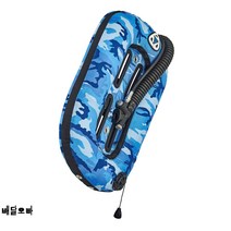 bcd 스쿠버다이빙 아쿠아나 AKUANA 알루미늄 25 30 파운드 백플레이트, 푸른 색