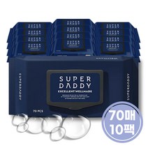 슈퍼대디 뉴엑설런트82 웰메이드 물티슈 캡형 10팩