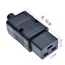 타워 멀티탭 짧은 250V 16A EC320 C19 PDU UPS 유선 전원 콘센트 조립 커넥터 엘보 90 전동 패널 리셉터클, 한개옵션1, 05 SS209C19