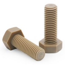 M10 PEEK 육각 볼트 부식 방지 헥사곤 헤드 나사 피크 스크류, M10 (1개), 100mm