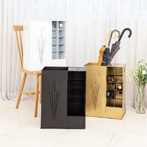 카페 미용실 업소용 우산꽂이 개업선물 인테리어 철제 우산통 칸막이, 화이트