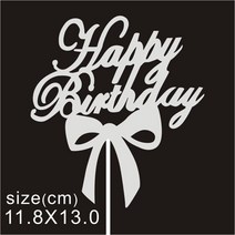 골드 실버 10 개/가방 영어 생일 축하 케이크 토퍼 생일 파티 장식 베이킹 DIY 액세서리, 24 076 - 10pcs