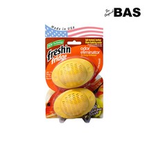 미국 BAS 냉장고 전용 탈취볼 freshnfridge 각종냄새 탈취제, 19g, 2개