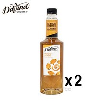 다빈치 로스티드 아몬드 시럽 750ml, 2개