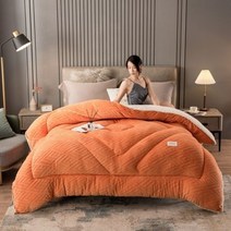 워셔블양모이불 겨울양모이불 겨울이불 거위털 따뜻한 코튼 양면 벨벳 소프트 킹 퀸 풀 사이즈 담요 5KG, [05] 200x230cm 5KG, [01] QD1610-A