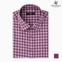 인디안 TREMOLO 남성 체크패턴 반소매 남방_TRHNSWY3126