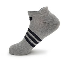 송이네양말 남성양말 삼선 스포츠 이중쿠션 이중바닥 충격완화 편안한 운동 양말, 그레이