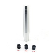 기어노브 플라스틱기어 SM인터네셔널자동차 합금 무겐 기어 시프트 노브 13CM/18CM 연장 롱 수동 변속기 범, 12 18cm silver