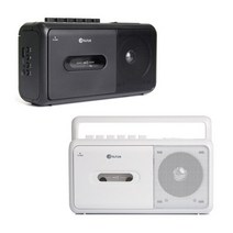 아남 포터블 라디오 카세트 MP3파일 재생 건전지 겸용, 블랙