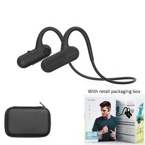 노캔 Dacom Airwings MP3 음악 플레이어 블루투스 5.0 스포츠 방수 무선 헤드폰 8 기가 바이트 메모리 실행, 01 Black
