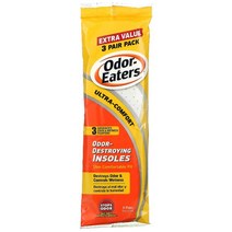 Odor Eaters Odor-Destroying Insoles Slim Comfortable Fit 3 Pairs