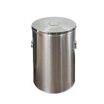 사무실 객실 화장실에서 사용하는 110L 스텐휴지통, 구월일일 평뚜껑형_WL-1292, WL-1292