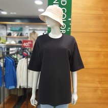 베네통 SH04 박시핏 트임 반팔 티셔츠 BATSB7231-BK