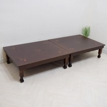 향림공예 커피 상감캡 교자상 900 x 750 2개세트 10인용 엔틱 접이식 대형 집들이 손님상 제사용, 커피상감캡 교자 900 2개세트