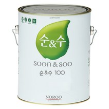 노루페인트 내부용 수성페인트 순앤수 100 4L 무광, 화이트3
