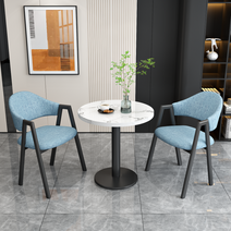 2인용 부부테이블세트 2인 원형 티테이블 식탁 탁자 의자 세트 800 600, O