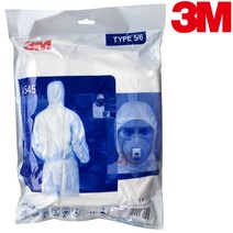 3M 4545 원피스 보호복 분진 차단복 백색 XL