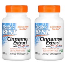 닥터스베스트 시나몬 신슐린 계피추출물 250mg 120캡슐, 선택2. (할인) 120캡슐 X 2통, 2개, 120정