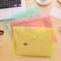 똑딱이 서류파일 보관 포켓 파일집 투명 케이스 A4