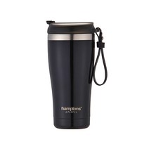[햄튼] 머그형 보온보냉 텀블러 / HBD-Q23 500ml, 블랙