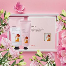 파시 수분폭탄 고보습핸드크림선물 2종세트 복숭아(피치) 40ml+80ml, 4개