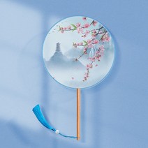 중국동요 중국어카드 반투명 긴 핸들 원형 팬 어린이 골동품 여름 댄스 여성 중국어 스타일 한 의상 Cheong, 18 Wish you could