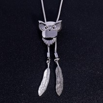 Makone 부엉새 루프타이 넥타이 악세서리