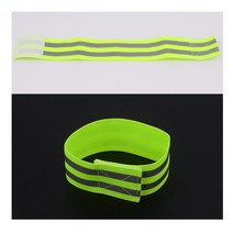 [풀리줄리] 야광 형광 빛반사 세이프티 아대형 안전 띠 밴드 팔 다리 찍찍이 벨크로 1p, 1개